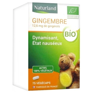 Naturland Organic Ginger 75 Vegecaps