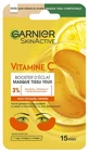 Garnier SkinActive Mascarilla de ojos en láminas con vitamina C para potenciar la luminosidad, 5 g