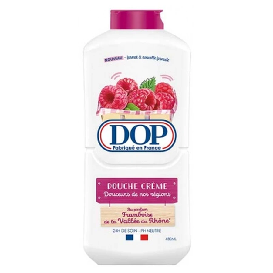 Dop Douceurs de Nos Régions: Crema de ducha de frambuesa del valle del Ródano, 480 ml