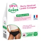 Love & Green – Waschbare Menstruations-Shorts, schwarz, für starke Blutung