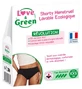 Love &amp; Green Washable Menstrual Shorty, Black, Heavy Flow