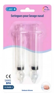 Care+ Nasal Irrigation Syringes, 2 Syringes