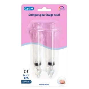 Care+ neusspoelspuiten, 2 spuitjes