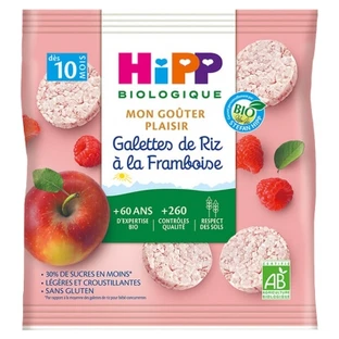 HiPP Mon Goûter Plaisir Bio-Reiswaffeln mit Himbeergeschmack, ab 10 Monaten, 30 g