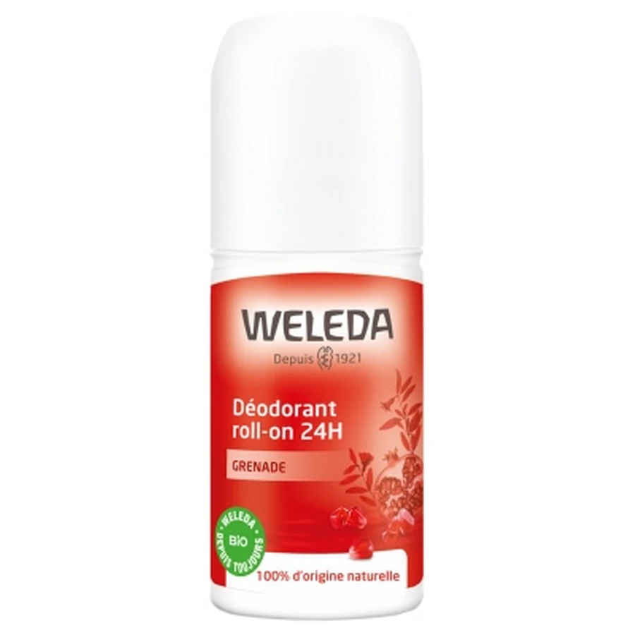 Desodorante en roll-on de 24 horas con granada de Weleda, 50 ml