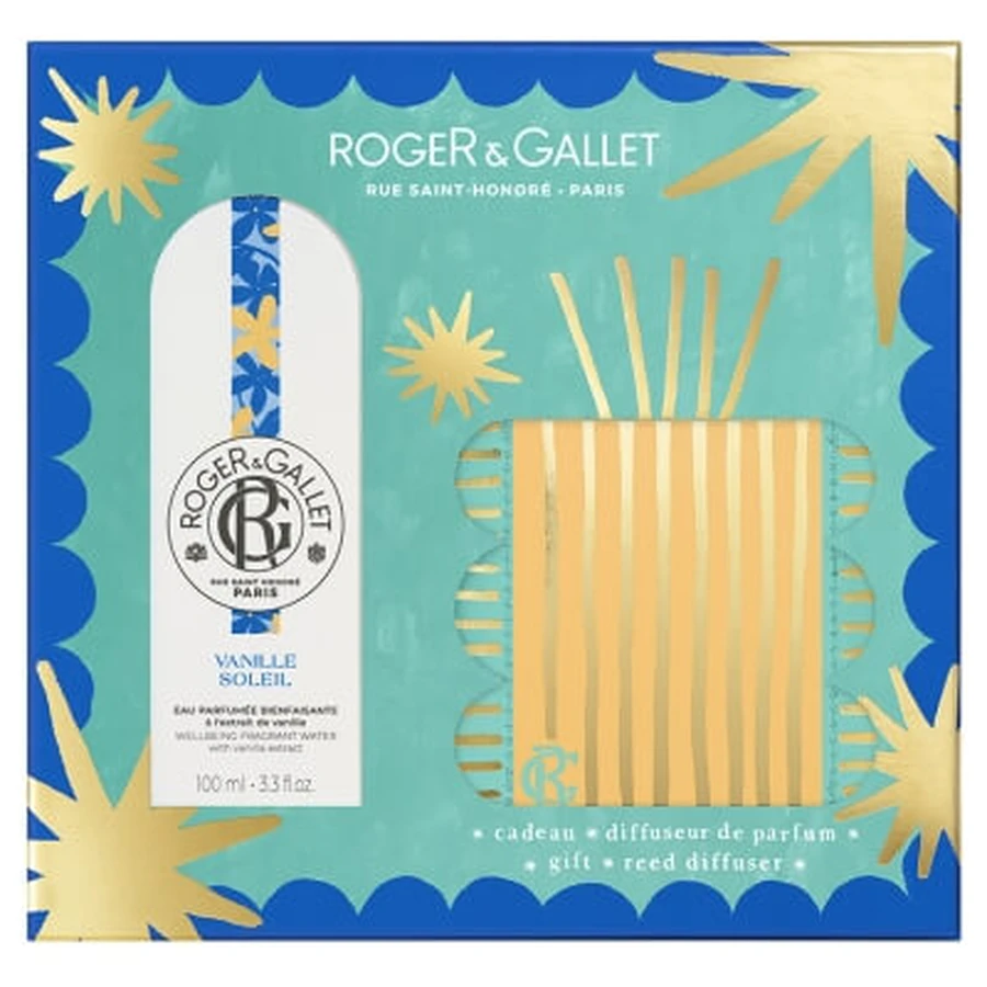 Roger & Gallet Vanille Soleil Beruhigendes Parfümwasser 100 ml + kostenloser Duftdiffusor