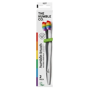 The Humble Co. 2 cepillos de dientes suaves de origen vegetal