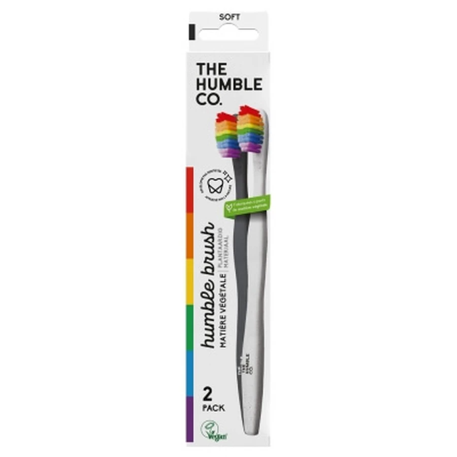 The Humble Co. 2 cepillos de dientes suaves de origen vegetal