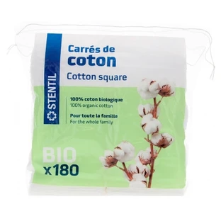 Stentil Organic Cotton Squares, 180 Squares