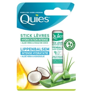 Quies Lippenpflege – Intensiv feuchtigkeitsspendender Stick mit Aloe Vera und Kokosöl, 4,5 g