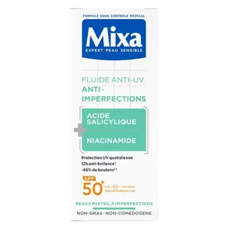 Mixa Anti-UV Anti-Blemish Fluid LSF 50+ 40 ml