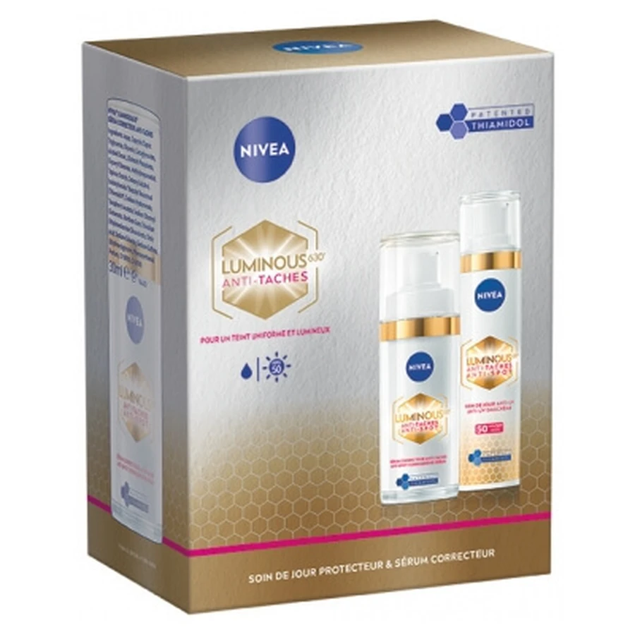 Nivea Cellular Luminous630 Anti-Dark Spot Protective Day Cream SPF 50, 40 ml + Anti-Dark Spot Correcting Serum, 30 ml