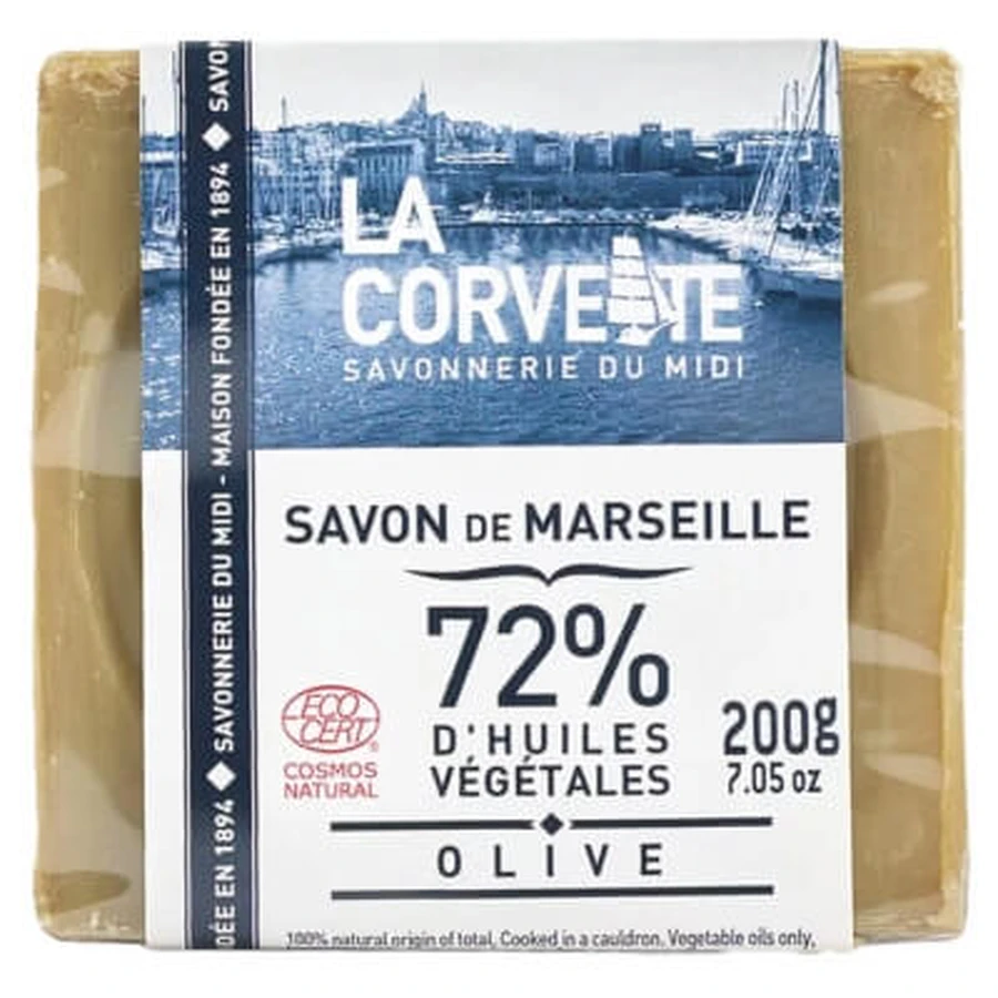 La Corvette Marseille-Seife, Olive, 200 g