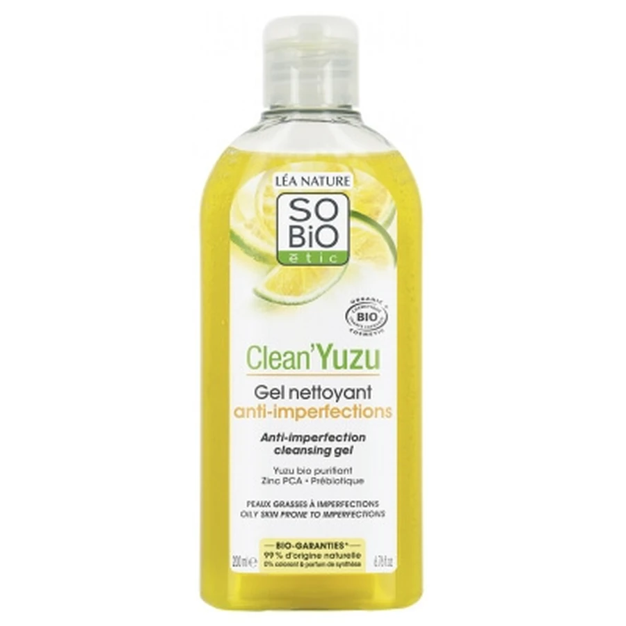 Léa Nature SO BIO étic Clean'Yuzu Organic Anti-Blemish Cleansing Gel 200 ml