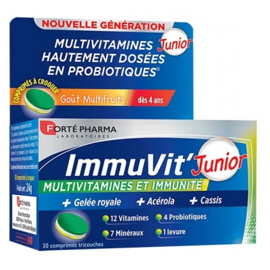 Forté Pharma ImmuVit' Junior 30 Comprimés à Croquer