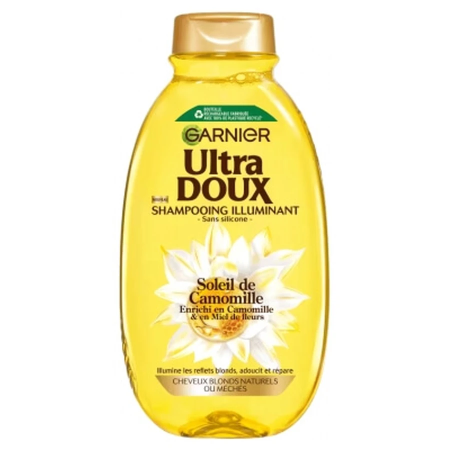 Garnier Ultra Doux Aufhellendes Shampoo für naturblondes oder gesträhntes blondes Haar, 400 ml