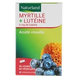 Naturland Blueberry + Lutein 60 Vegecaps