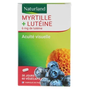 Naturland Myrtille + Lutéine 60 Végécaps