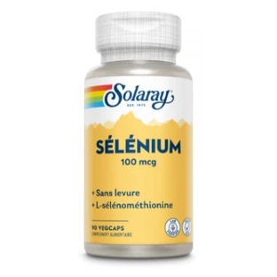 Solaray Selenium 100 mcg, zonder gist, 90 vegetarische capsules