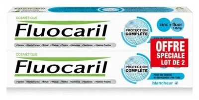 Fluocaril Complete Protection Whitening Toothpaste, 2-Pack
