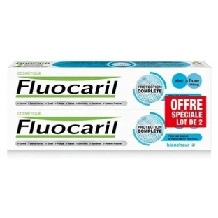 Pasta dentífrica blanqueadora Fluocaril Complete Protection, paquete de 2 (75 ml cada una)