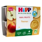 HiPP 100 % Obst: Äpfel, für Kinder im Alter von 4–6 Monaten, Bio, 4 Gläschen
