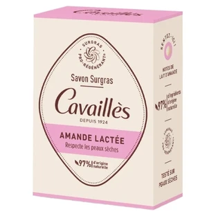 Jabón sobreengrasado de almendra y leche de Cavaillès, 100 g