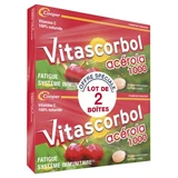 Vitascorbol Acerola 1000, verpakking van 2 x 30 kauwtabletten