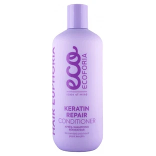 Acondicionador reparador y restaurador con queratina Ecoforia, 400 ml