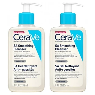 CeraVe SA Anti-Roughness Cleansing Gel, 2-Pack (236 ml each)