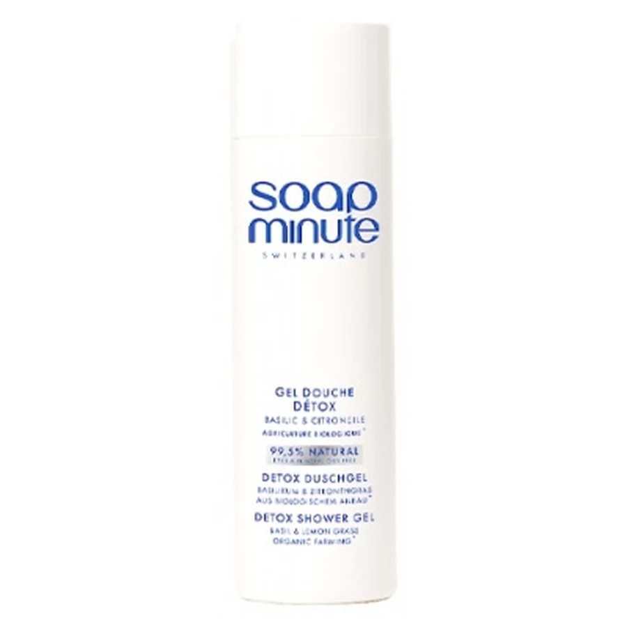 Gel de ducha detox «Skin Minute BODY' Minute» con albahaca y limoncillo, de Soap Minute