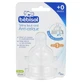 Bébisol 2 Anti-Colic Round-Tip Pacifiers, Flow Rate 1 (Slow), +0 Months