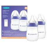 Lansinoh Natural Wave, 2 biberones, a partir de 1 mes, 160 ml