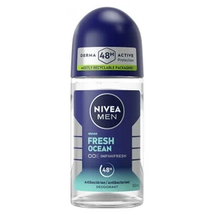 Desodorante antibacteriano en roll-on Nivea Men Fresh Ocean 48 horas, 50 ml