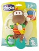 Chicco Baby Senses – zabawka wielofunkcyjna „Mała małpka” do zabawy w podróży, dla dzieci w wieku 3–24 miesięcy