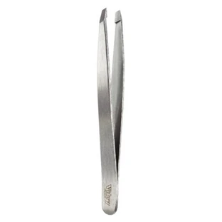 Vitry Professional Angled Tweezers, Stainless Steel, 9 cm