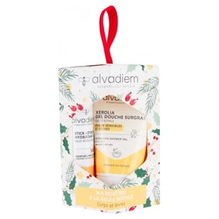 Alvadiem hydraterende lippenbalsem 4 g + Xerolia rijke douchegel 30 ml
