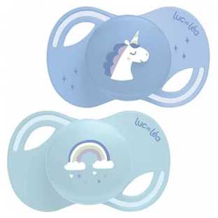 Luc and Léa Collection: 2 Anatomical Pacifiers with Extra-Thin Nipple, 18 Months and Up