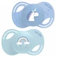 Luc and Léa Collection: 2 Anatomical Pacifiers with Extra-Thin Nipple, 18 Months and Up