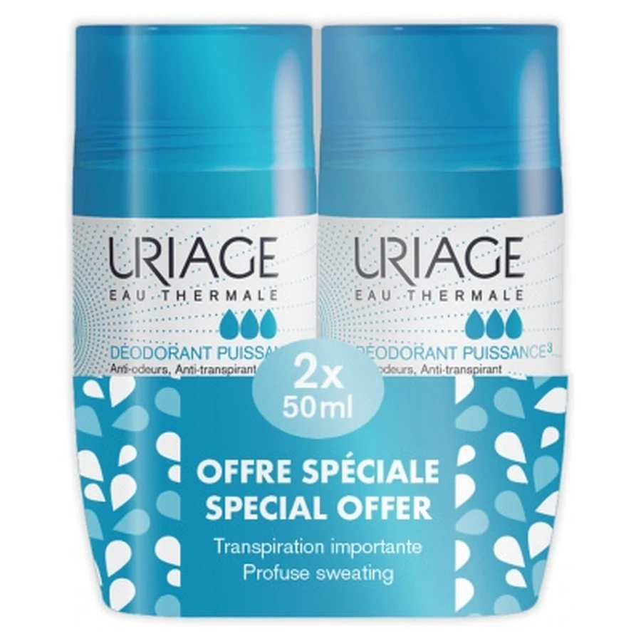 Uriage Power 3 Deodorant, 2-pack (elk 50 ml)