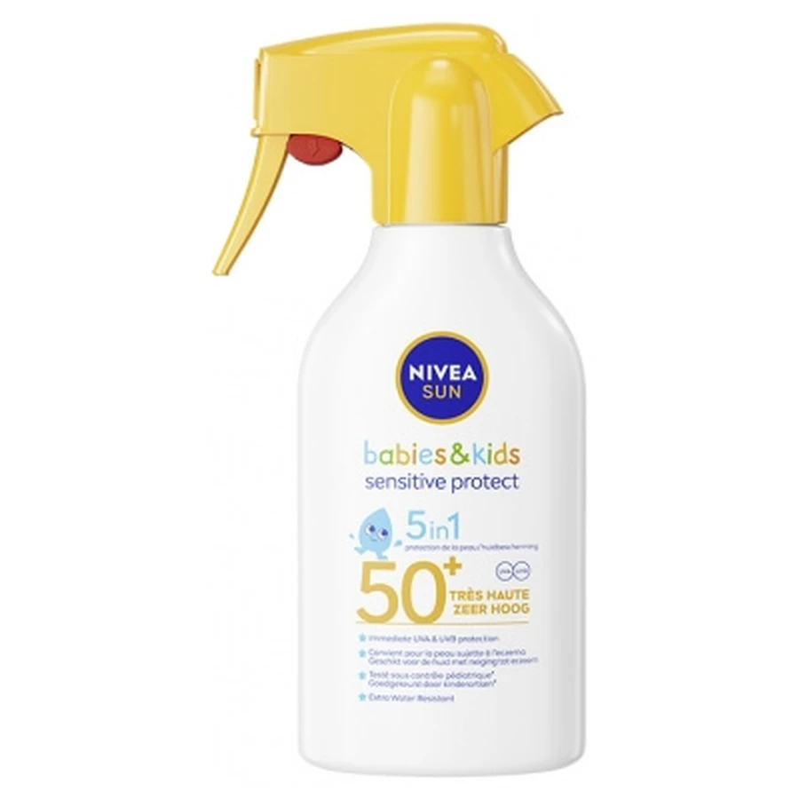 Nivea Sun Sensitive Protect Zonnebrandspray voor baby’s en kinderen SPF 50+ 250 ml