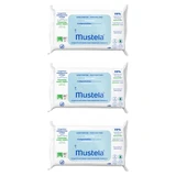 Toallitas limpiadoras compostables sin perfume de Mustela, paquete de 3 x 60 toallitas