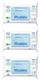 Toallitas limpiadoras compostables sin perfume de Mustela, paquete de 3 x 60 toallitas