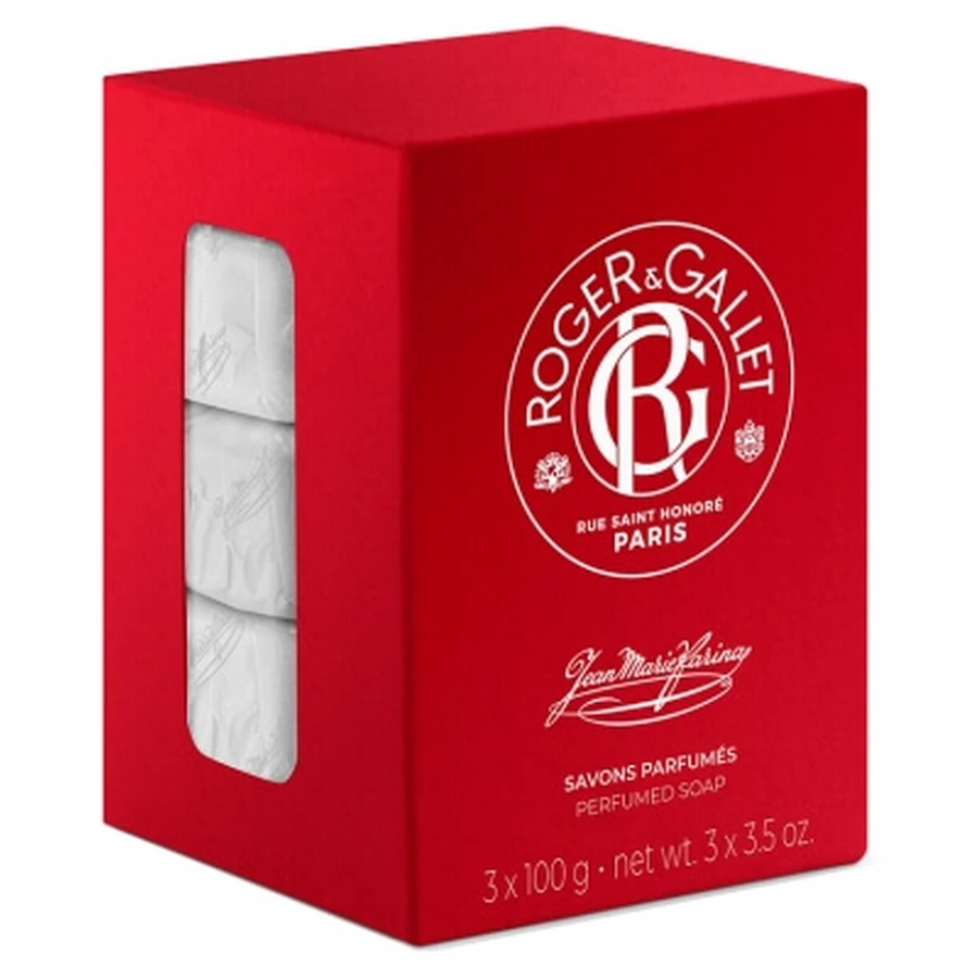 Roger & Gallet Jean-Marie Farina 3 Scented Soaps, 100 g Each