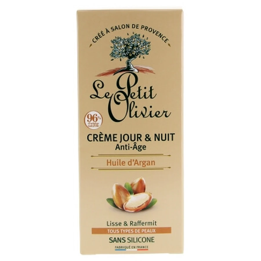 Le Petit Olivier Anti-Aging Dag- en Nachtcrème met arganolie, 50 ml