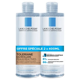 La Roche-Posay Tolériane micellair water, 2-pack (elk 400 ml)