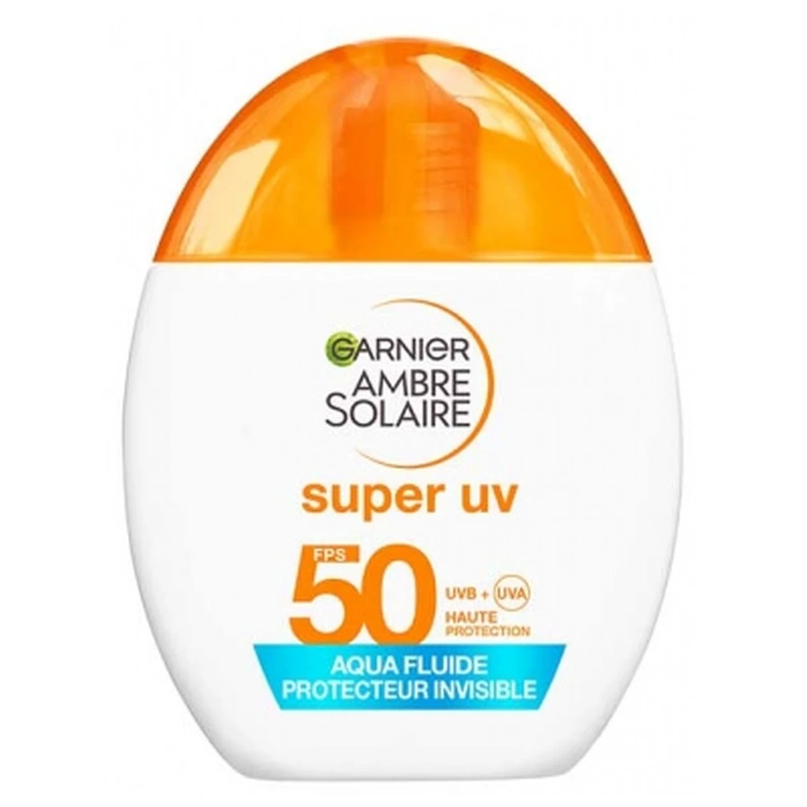 Garnier Ambre Solaire Super UV Aqua Invisible beschermende vloeistof SPF 50, 40 ml