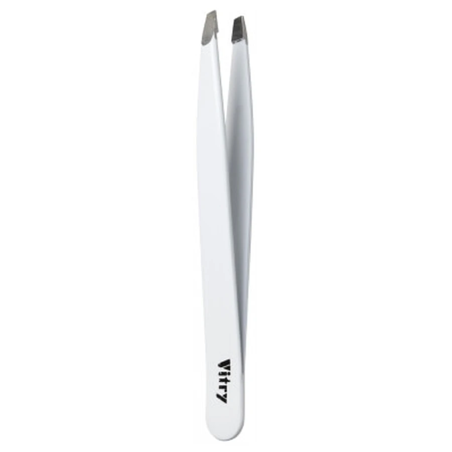 Vitry Professional Angled Stainless Steel Tweezers, Color, 9 cm