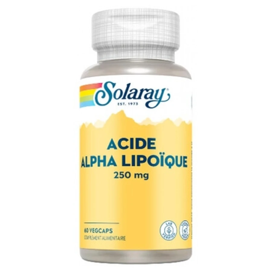 Solaray Ácido alfa-lipoico 250 mg, 60 cápsulas vegetarianas