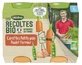 Blédina Organic Harvests: Carrots, Peas, and Free-Range Chicken—For Babies 6 Months and Up—Organic—2 Jars